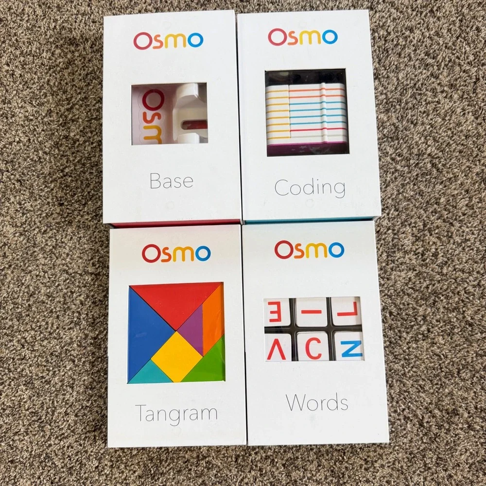 Osmo Learning System Bundle Base Coding Tangram Words Educational Games Set